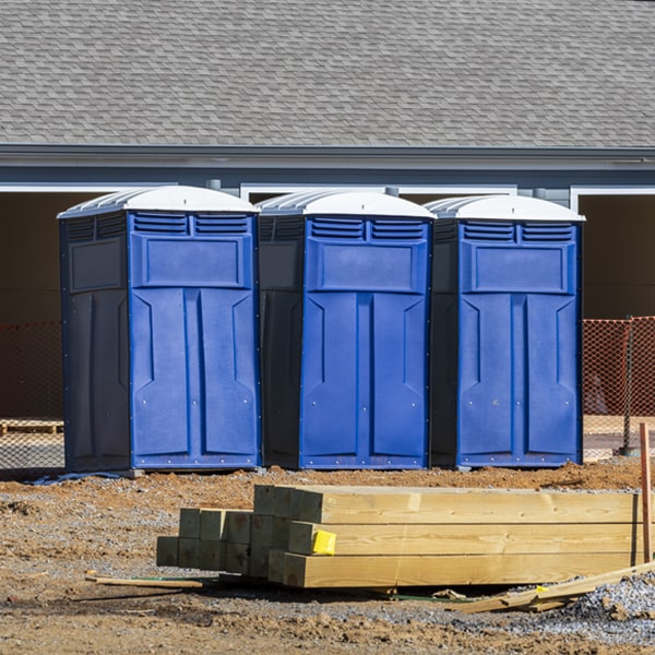 what is the expected delivery and pickup timeframe for the portable toilets in Chandler Minnesota